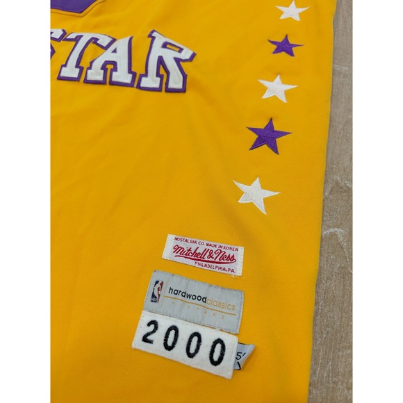Mitchell Ness NBA Kobe Bryant 8 All Star Jersey Yellow Purple Men 54/54/54 - Picture 3 of 5